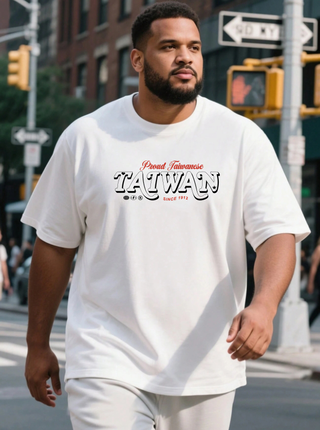 KADMAX大尺碼-大碼男圓領潮流taiwan短袖TEE〈KSMS2611〉