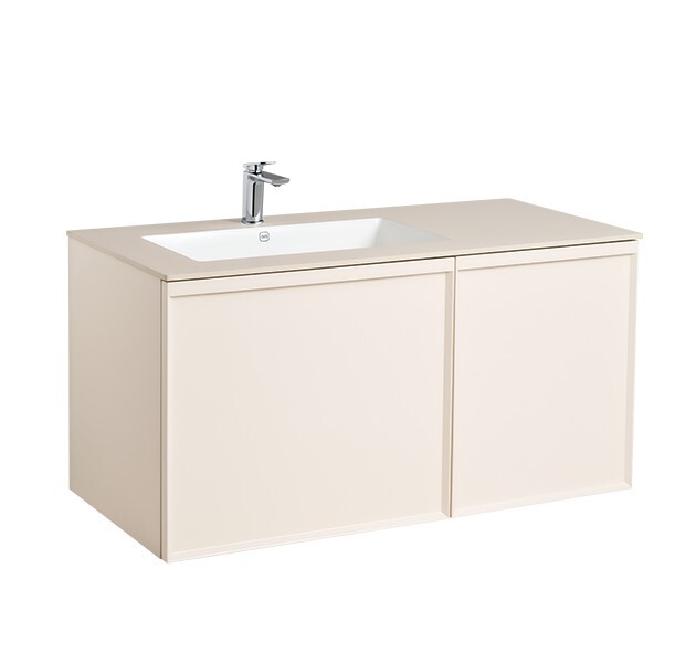 京典衛浴 岩板一體盆盆櫃組L5121+H5121/F8066