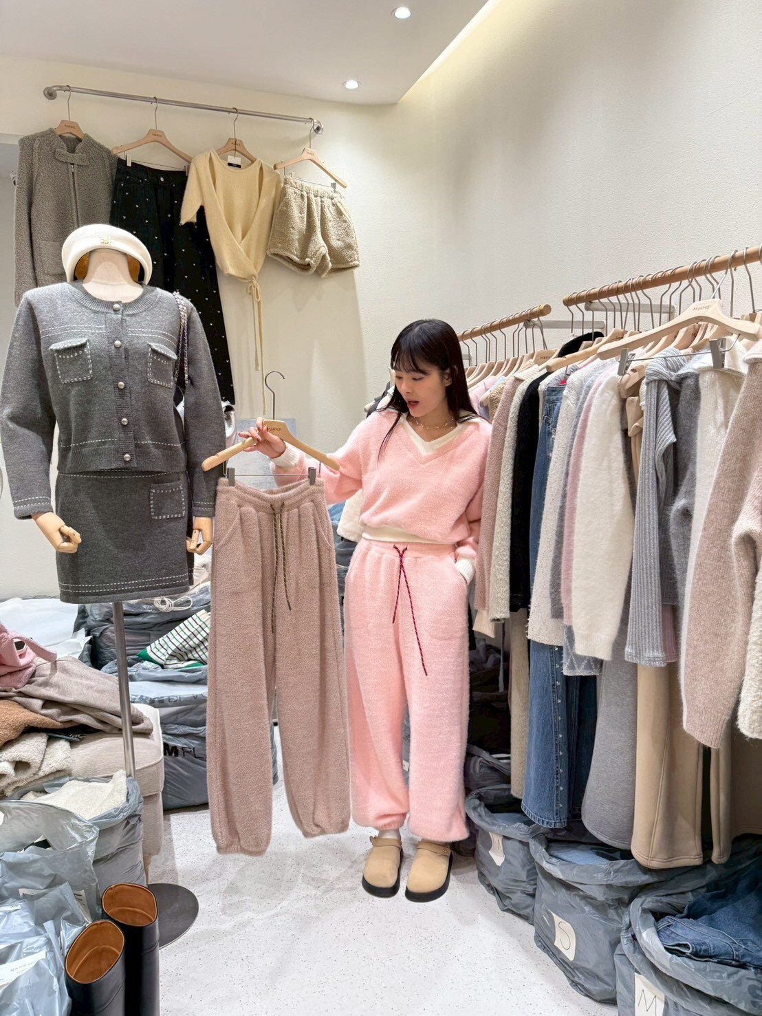 ME5217 學院風抽繩長褲