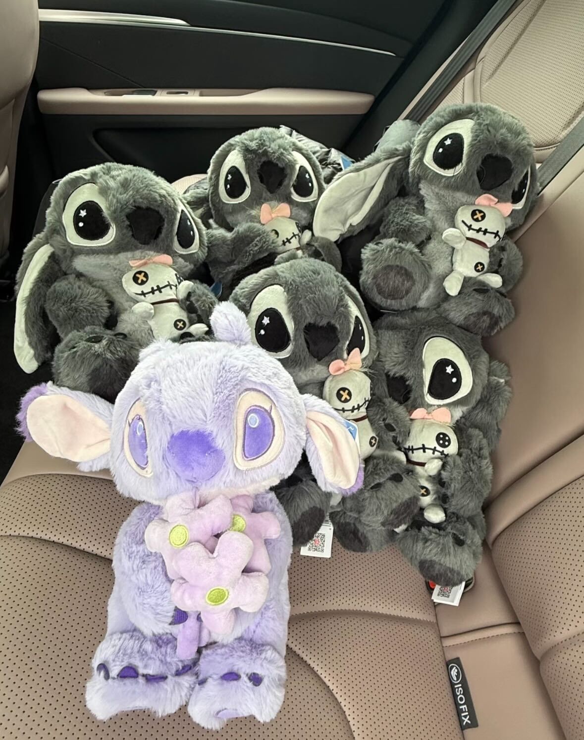 【逢甲 FUZZY】史迪奇 海外限定 絨毛玩偶 黑灰 紫粉 Stitch 迪士尼正版授權