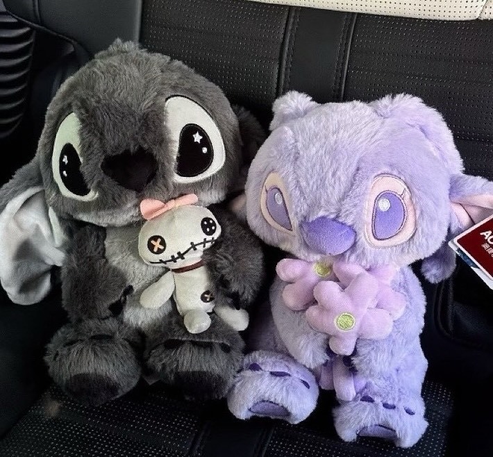 【逢甲 FUZZY】史迪奇 海外限定 絨毛玩偶 黑灰 紫粉 Stitch 迪士尼正版授權