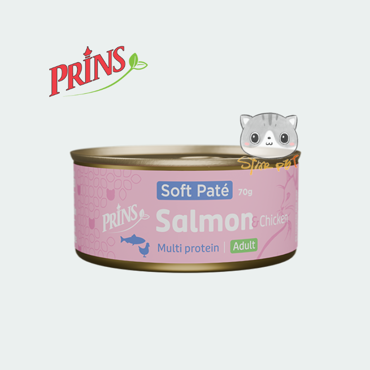 Prins Soft pate Salmon cat wet food 70g