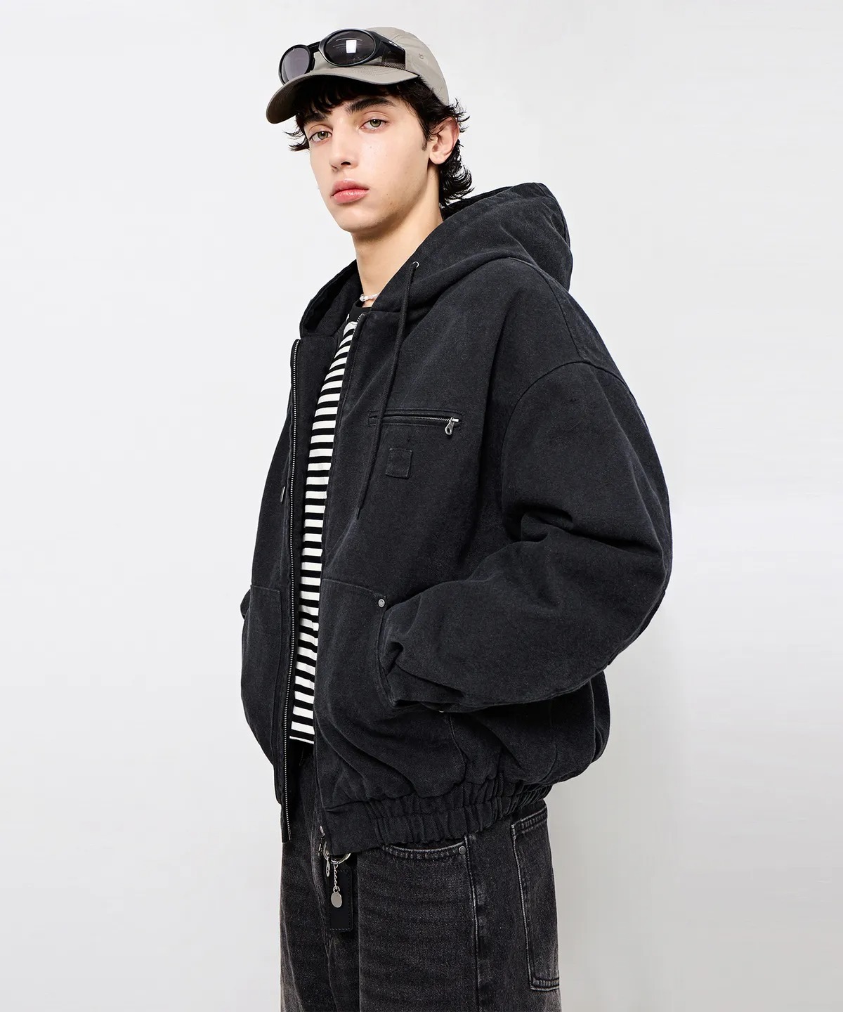DIMITRI BLACK 2WAY Detroit Padded Jacket
