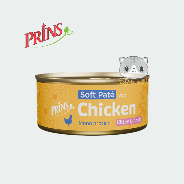Prins Soft pate Chicken cat wet food 70g (Kitten & Adult cat)