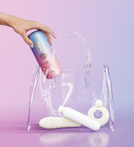 LOVENSE - Spinel 可APP控推撞抽插加熱式按摩棒+手持/吸啜底盤