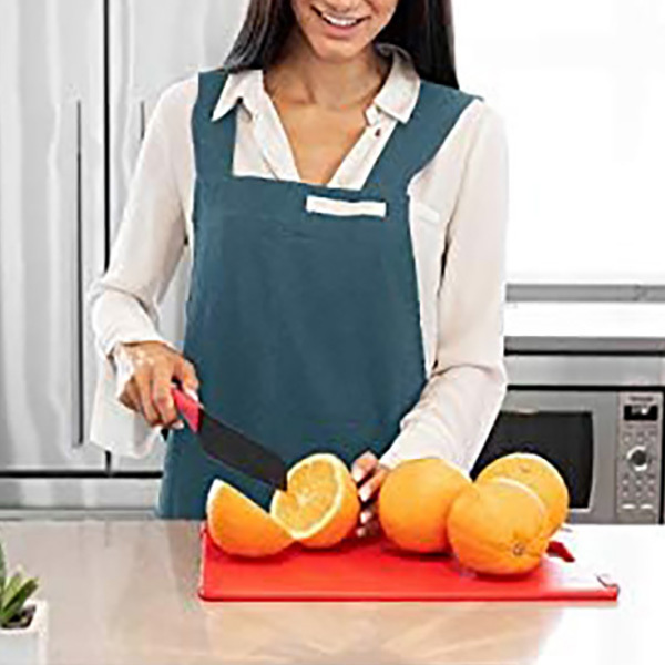 森系棉麻純色圍裙