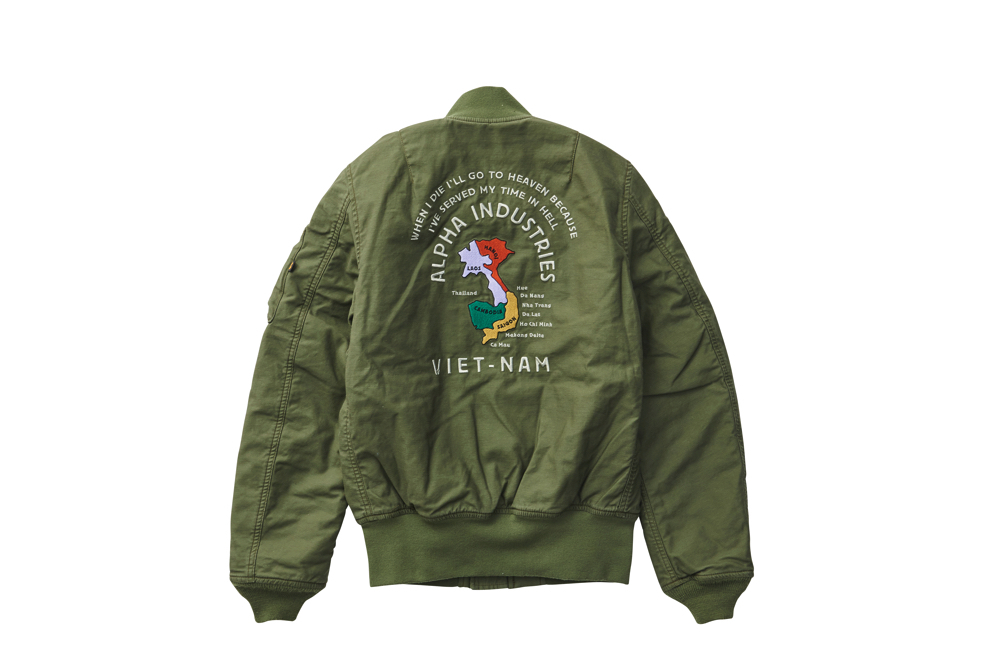 日版 ALPHA MA-1 刺繡 虎 外套 橫須賀 軍綠 TA1174-019