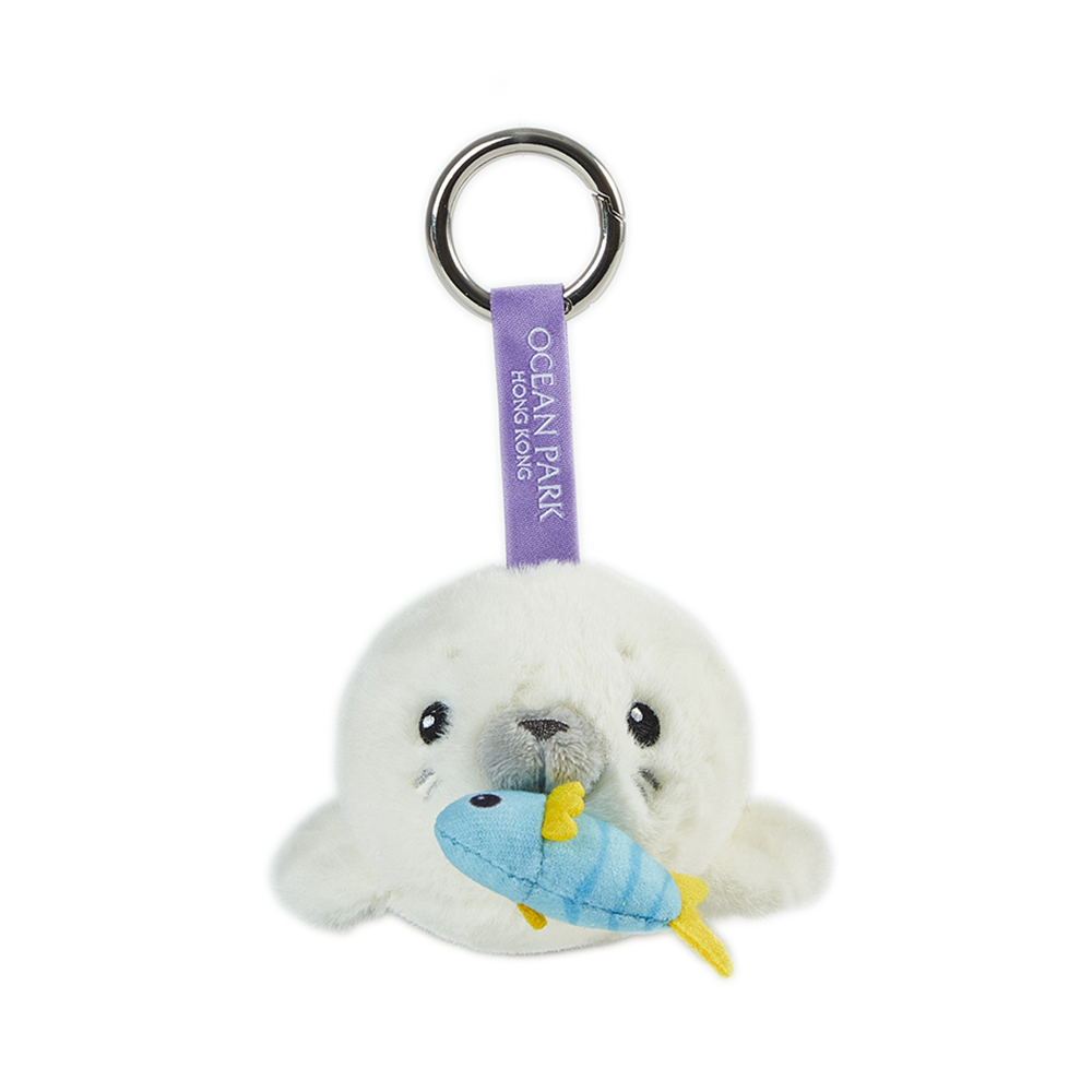 Seal Wagging Plush Keychain