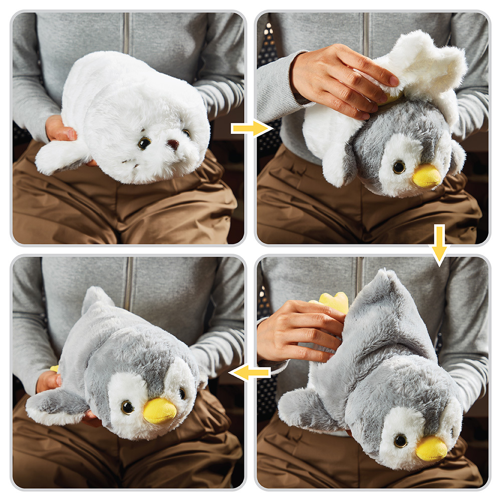 Reversible Plush - Penguin & Seal