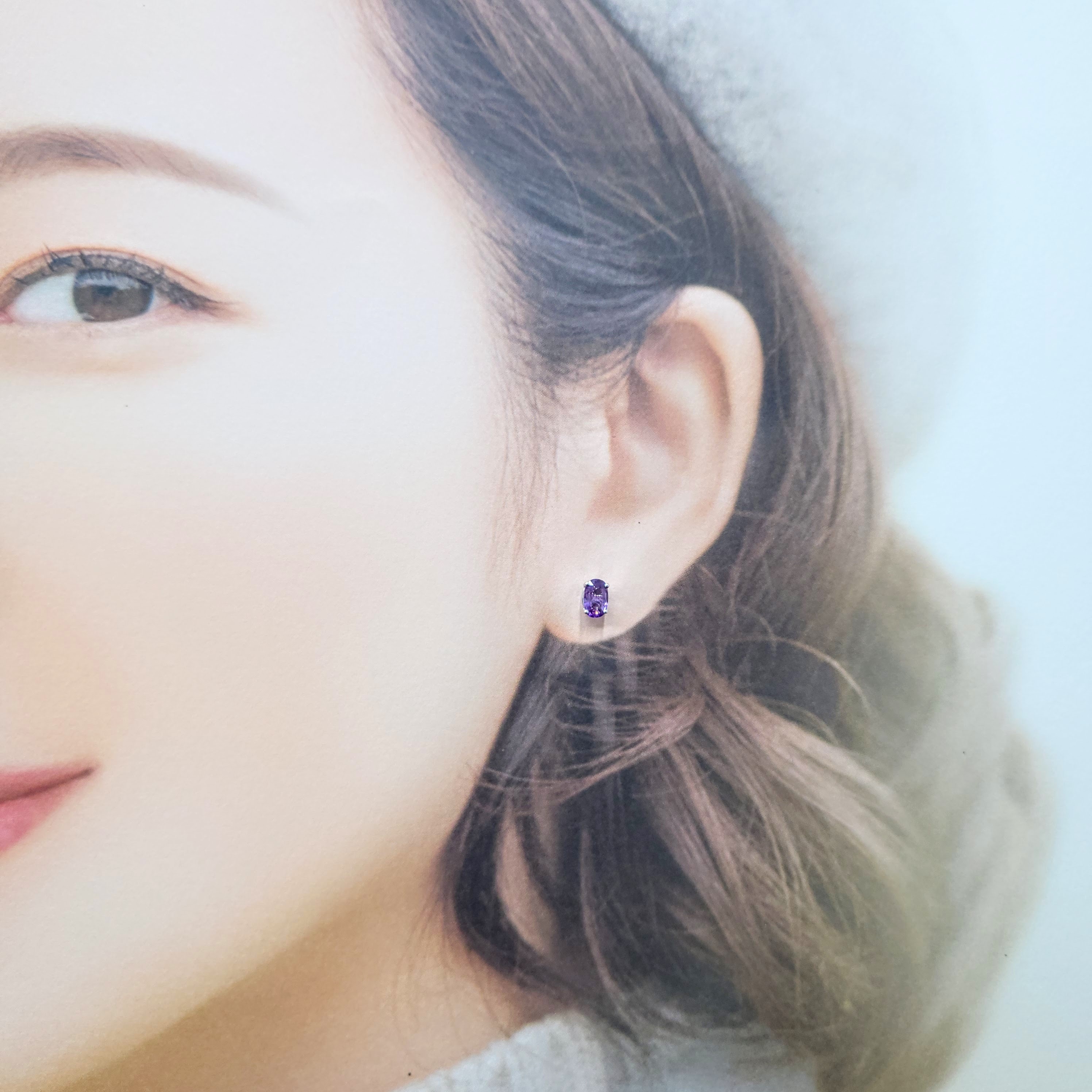 18K White Gold 1.16ct Sapphire Earrings