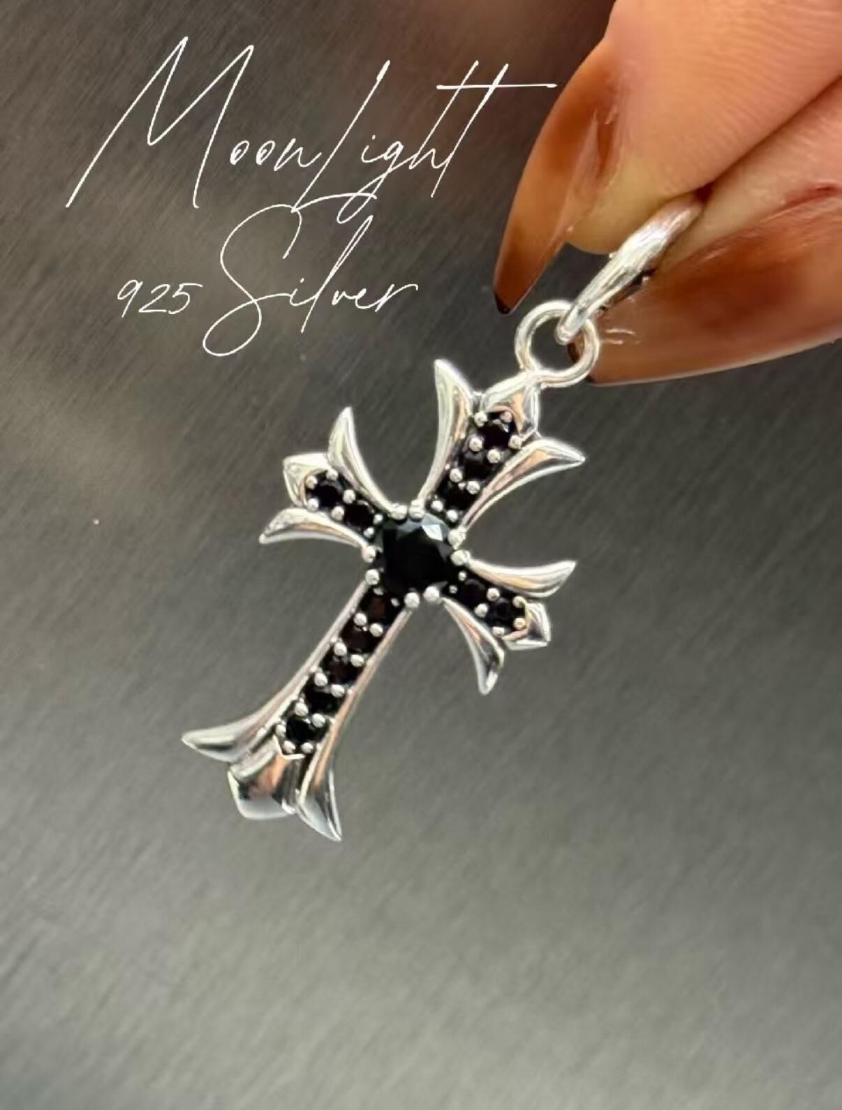 (5196) 925純銀十字架吊咀