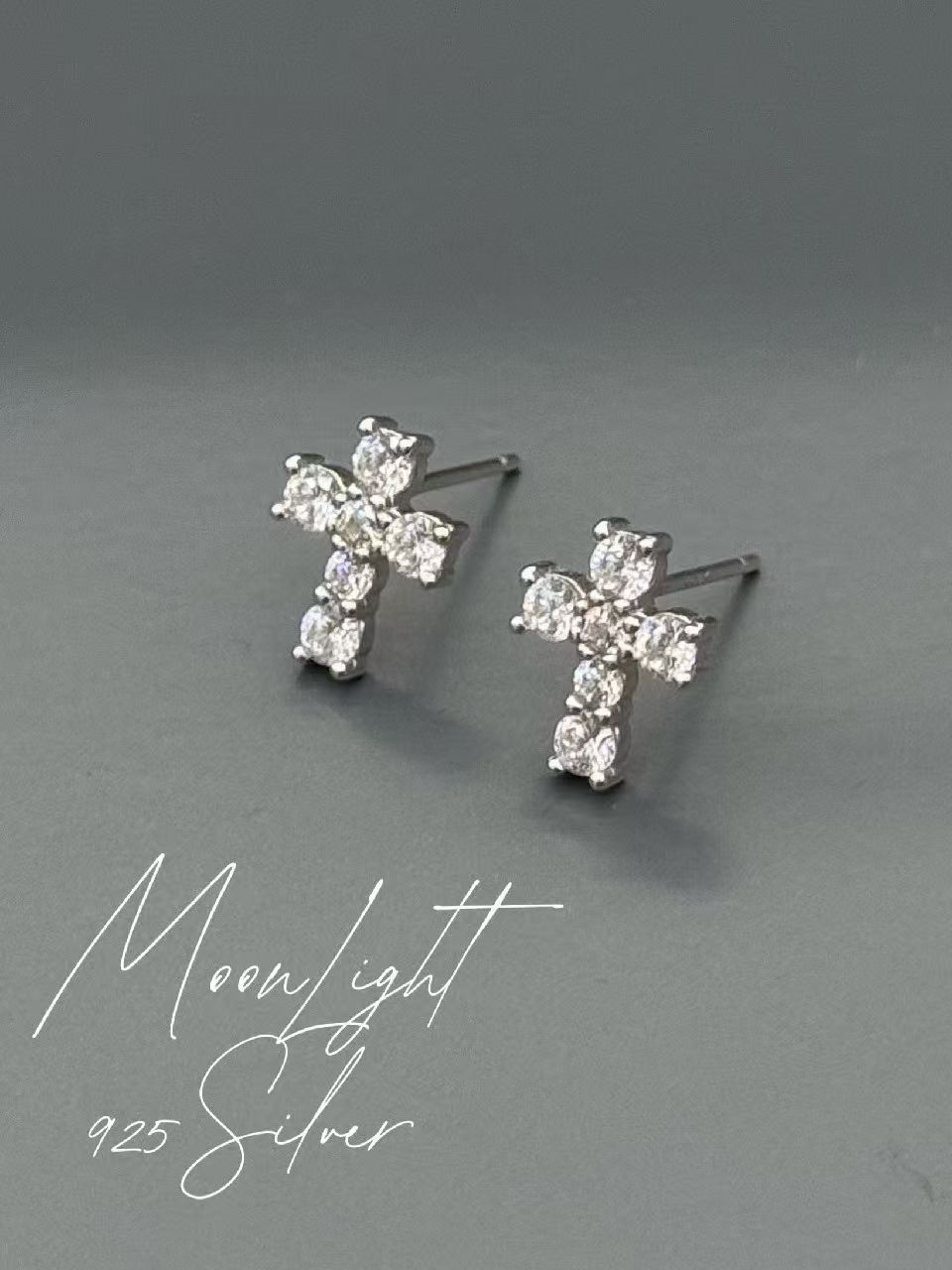 (5197) 十字架耳環一對