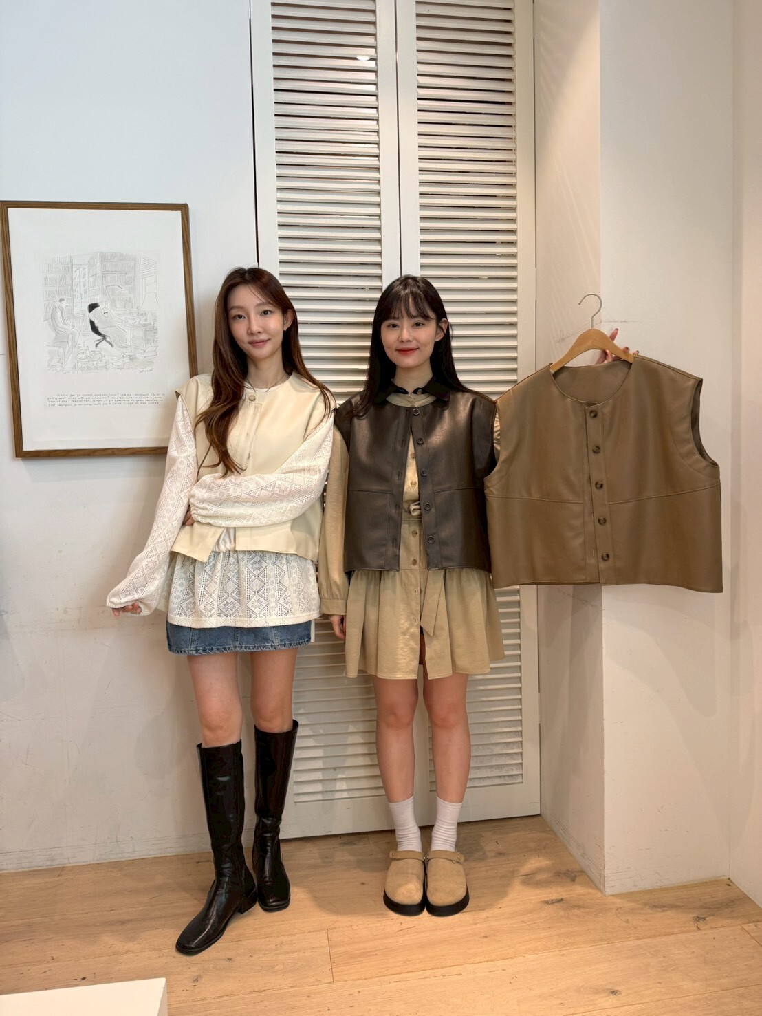 FA5222 皮背心外套