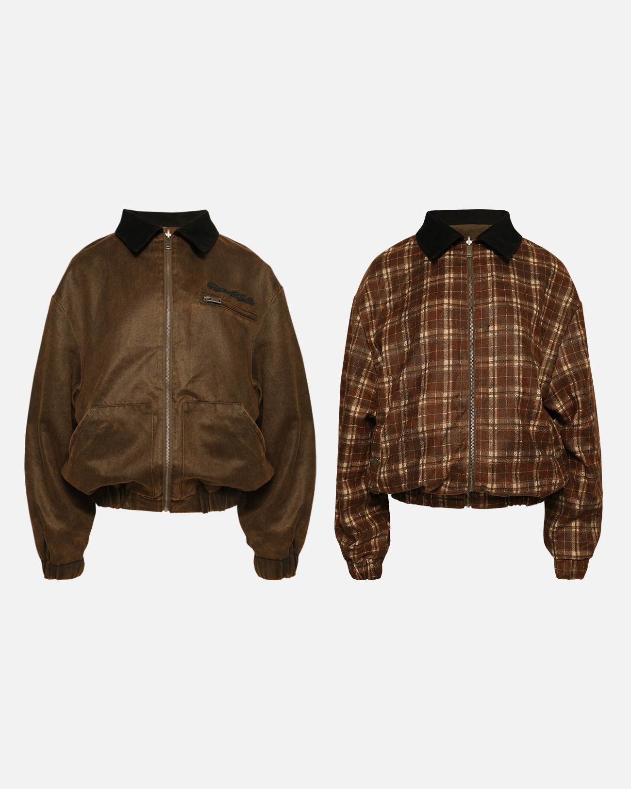 Rust Waxed Reversible Jacket