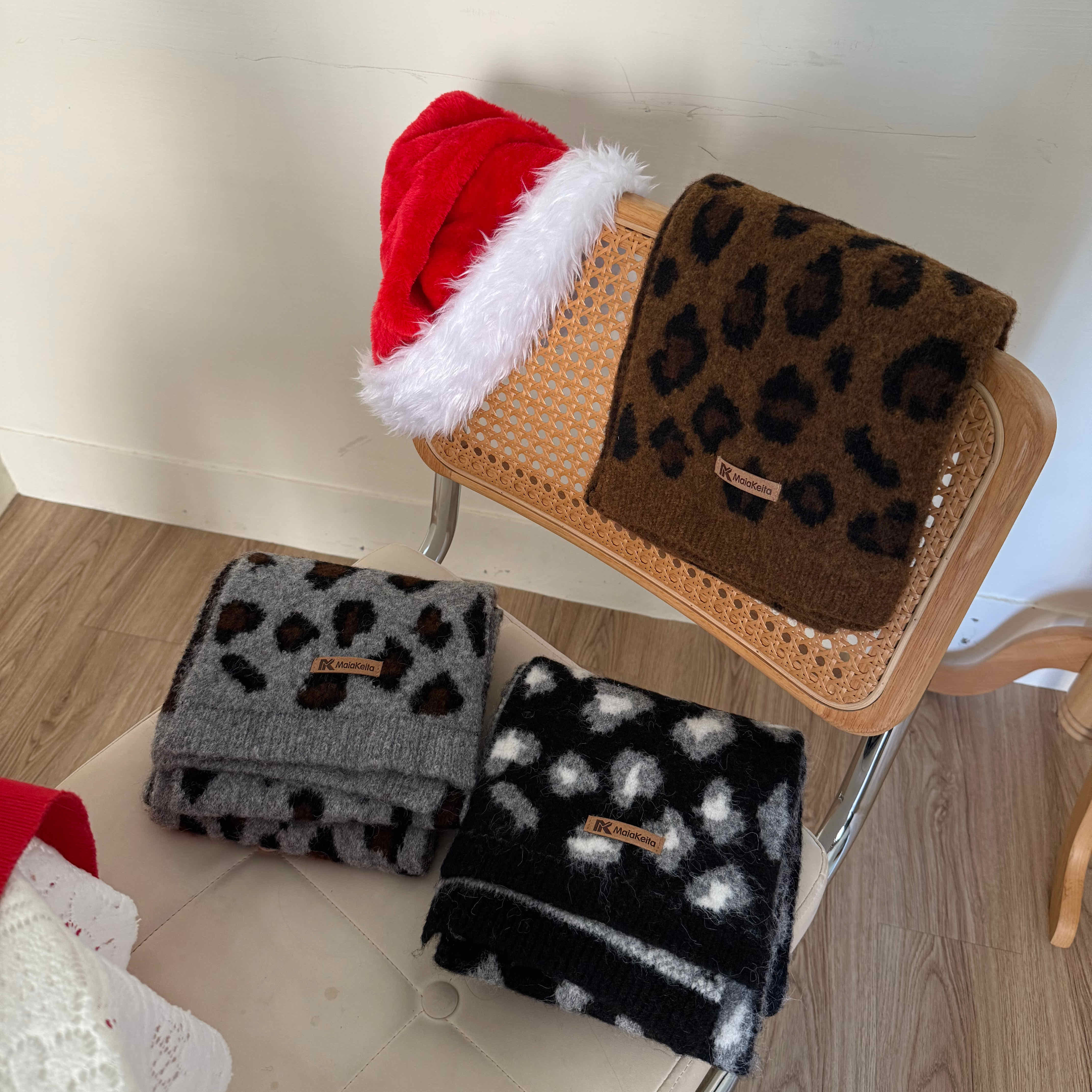 🇰🇷時髦甜酷豹紋圍巾｜3 color