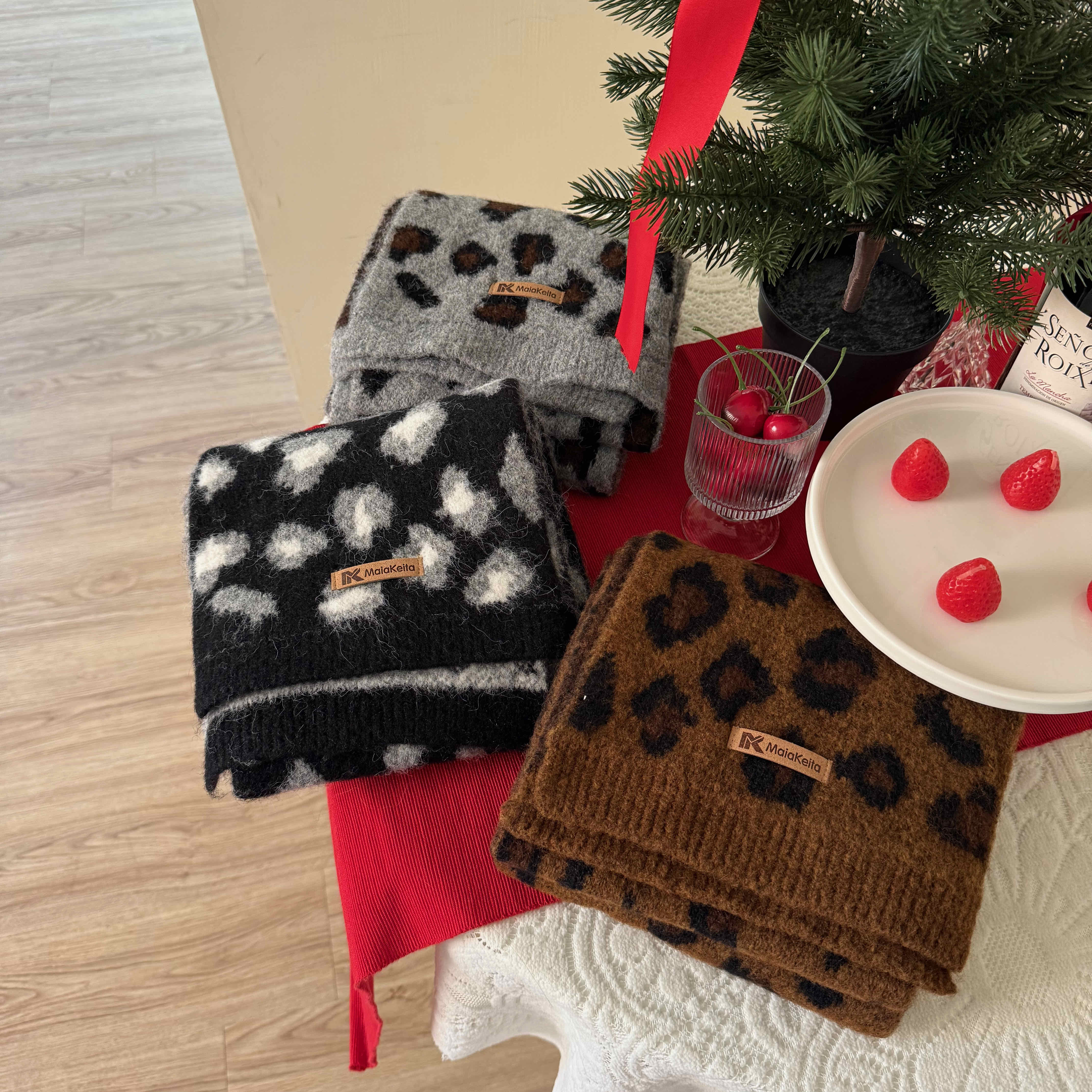 🇰🇷時髦甜酷豹紋圍巾｜3 color