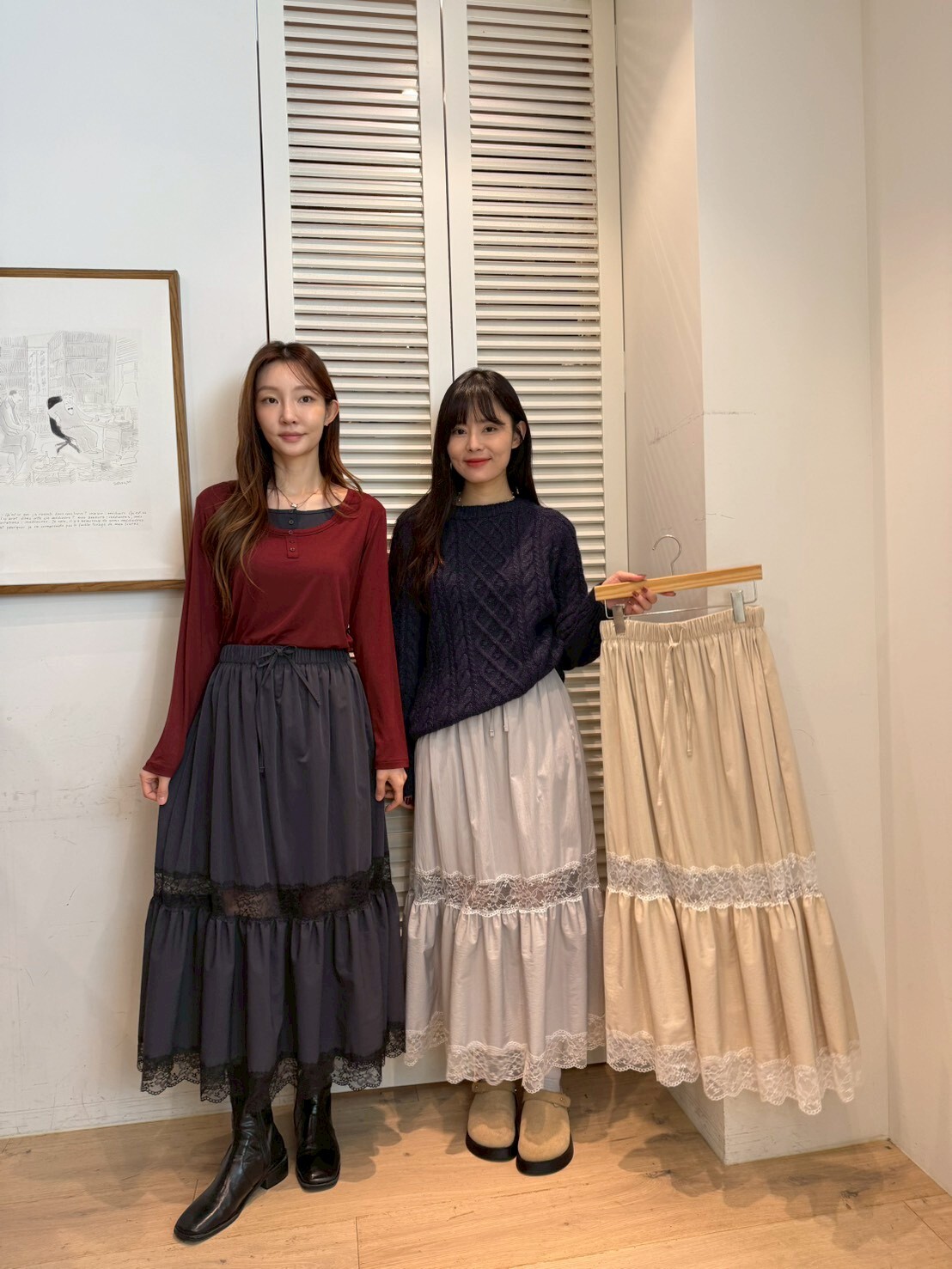 FA5218 全橡根公主蕾絲長裙