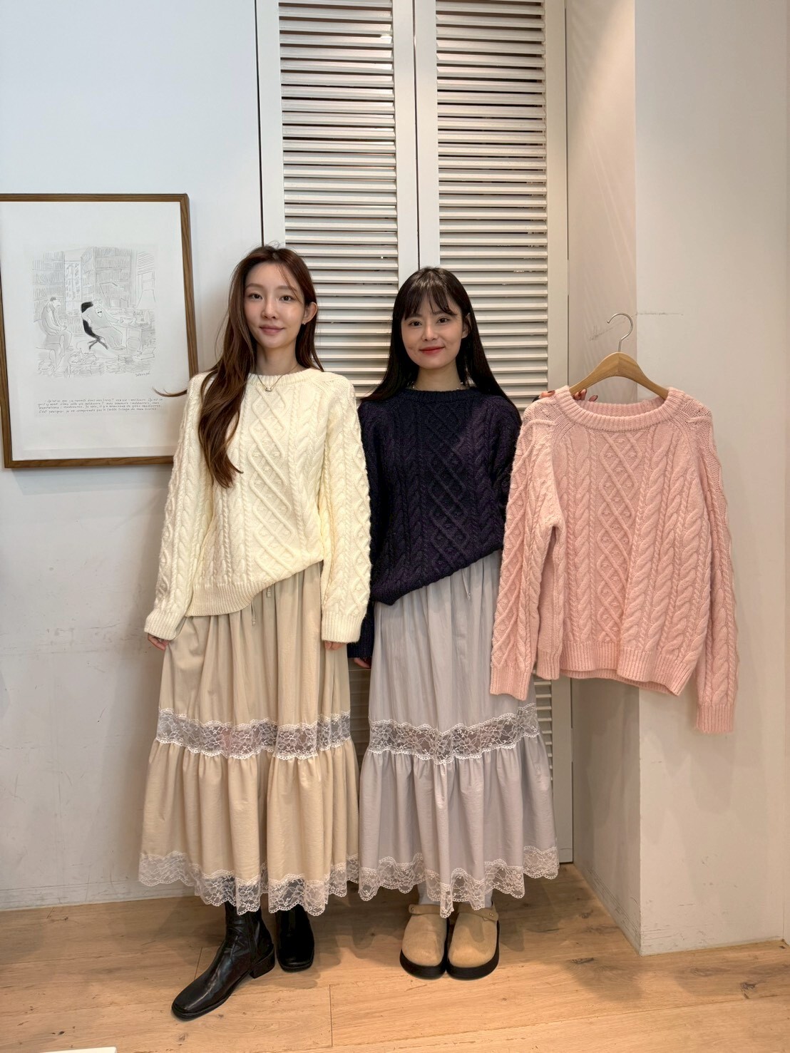 FA5219 麻花針織長袖上衣