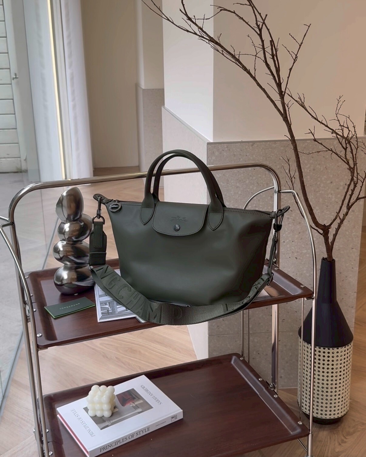 LONGCHAMP｜LE PLIAGE XTRA 手提包S 冷杉綠色