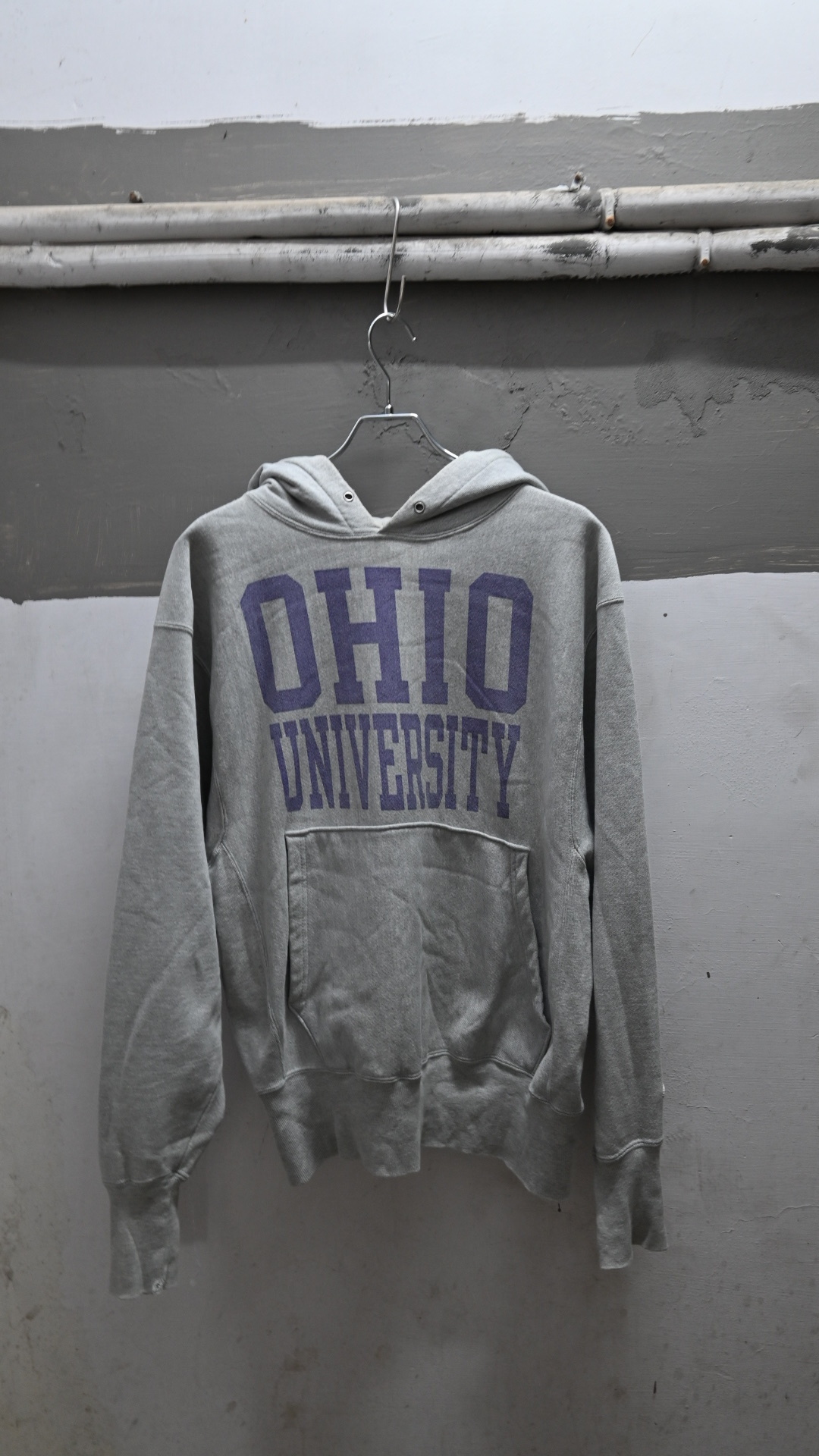 00’s Champion Reverse Weave Parka *Water Print