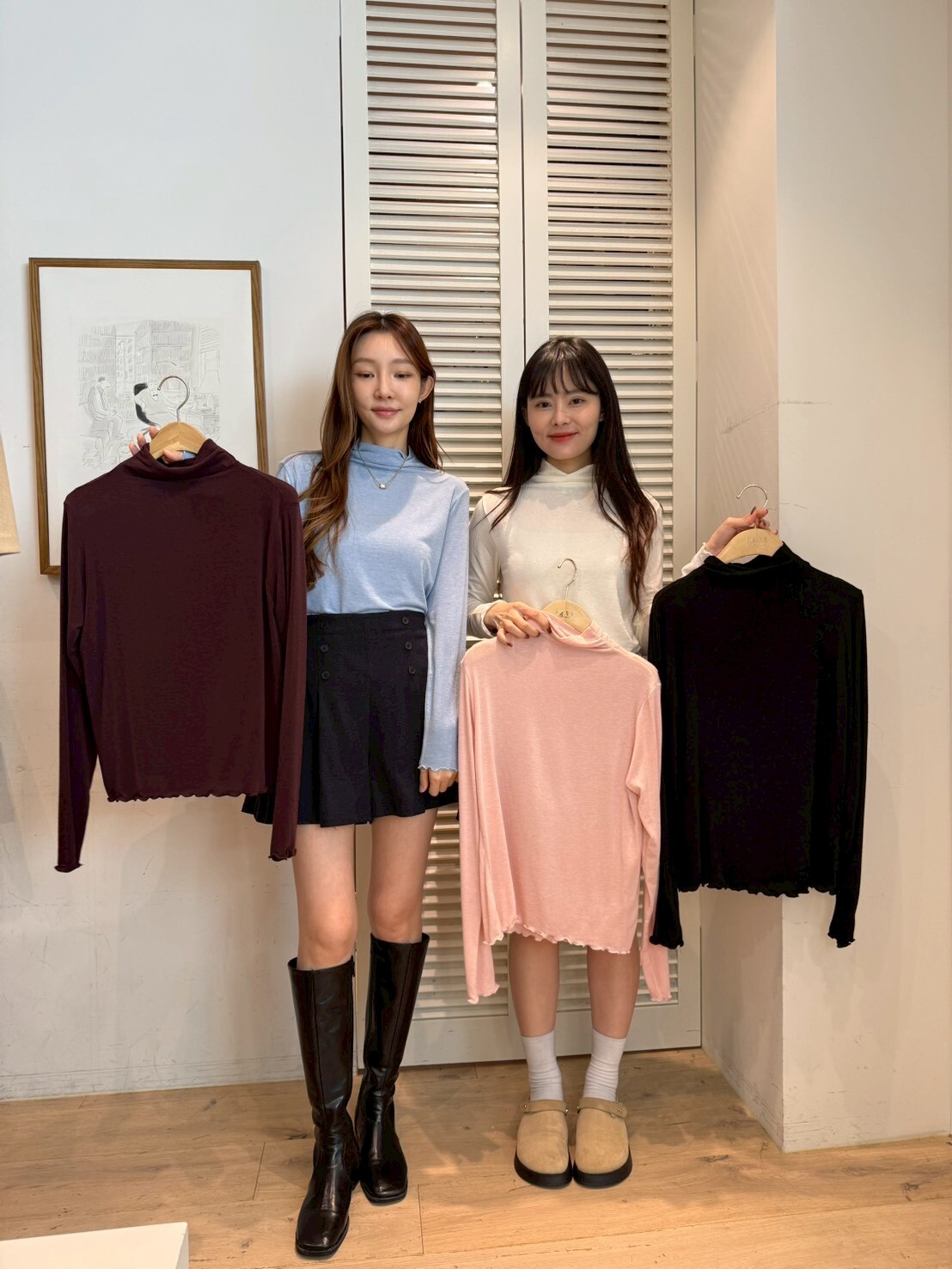 FA5209 基礎木耳邊長袖上衣