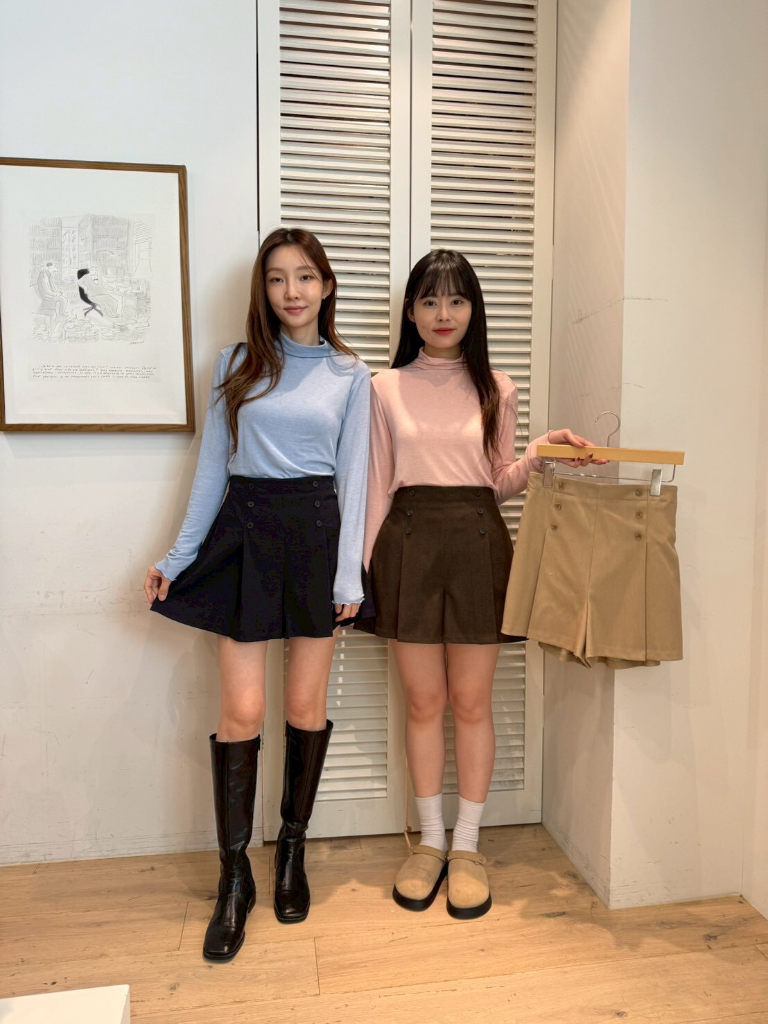 FA5201 西褲料壓接短褲