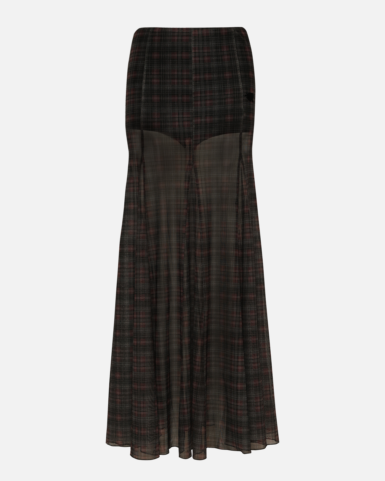 Eclipse Plaid Flow Skirt