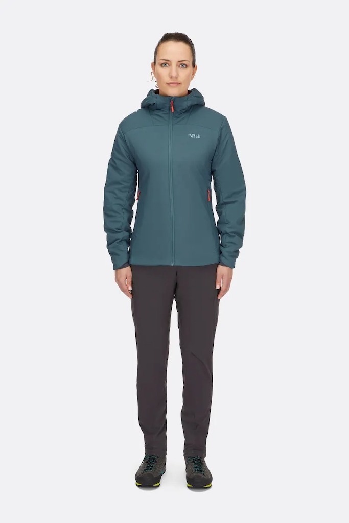 Rab Xenair Alpine Light Insulated Jacket 女款輕量防風透氣化纖連帽外套 軍綠 QIP-18-ARM [HappyOutdoor]