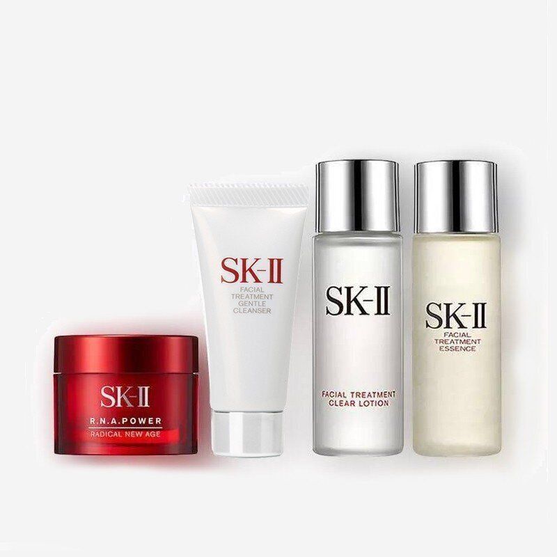 SK-II 旅行小樣4件套（洗面奶20g/清瑩露30ml/大紅瓶面霜15g/神仙水30ml)