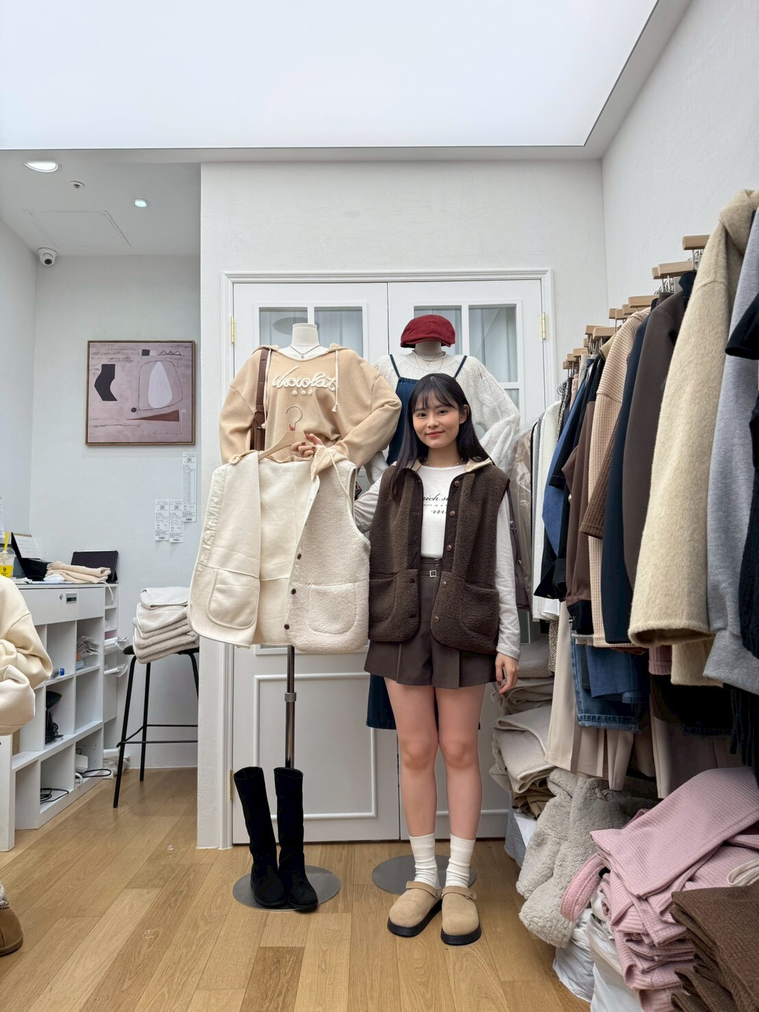 RF5207 羊羔絨連帽背心