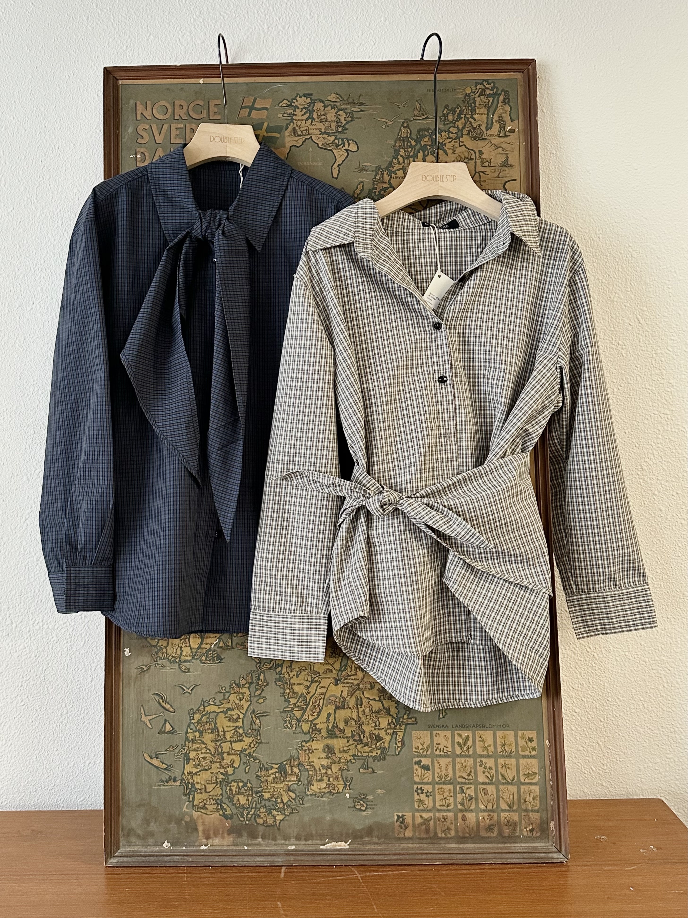 三角巾x英式小格子恤 - BL53860