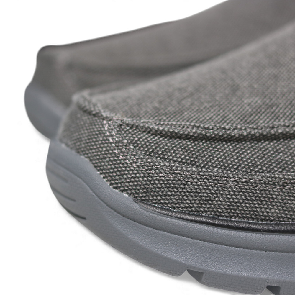 SKECHERS 休閒鞋 ARCH FIT 灰 足弓 瞬穿 帆船鞋 懶人鞋 男 205490CHAR