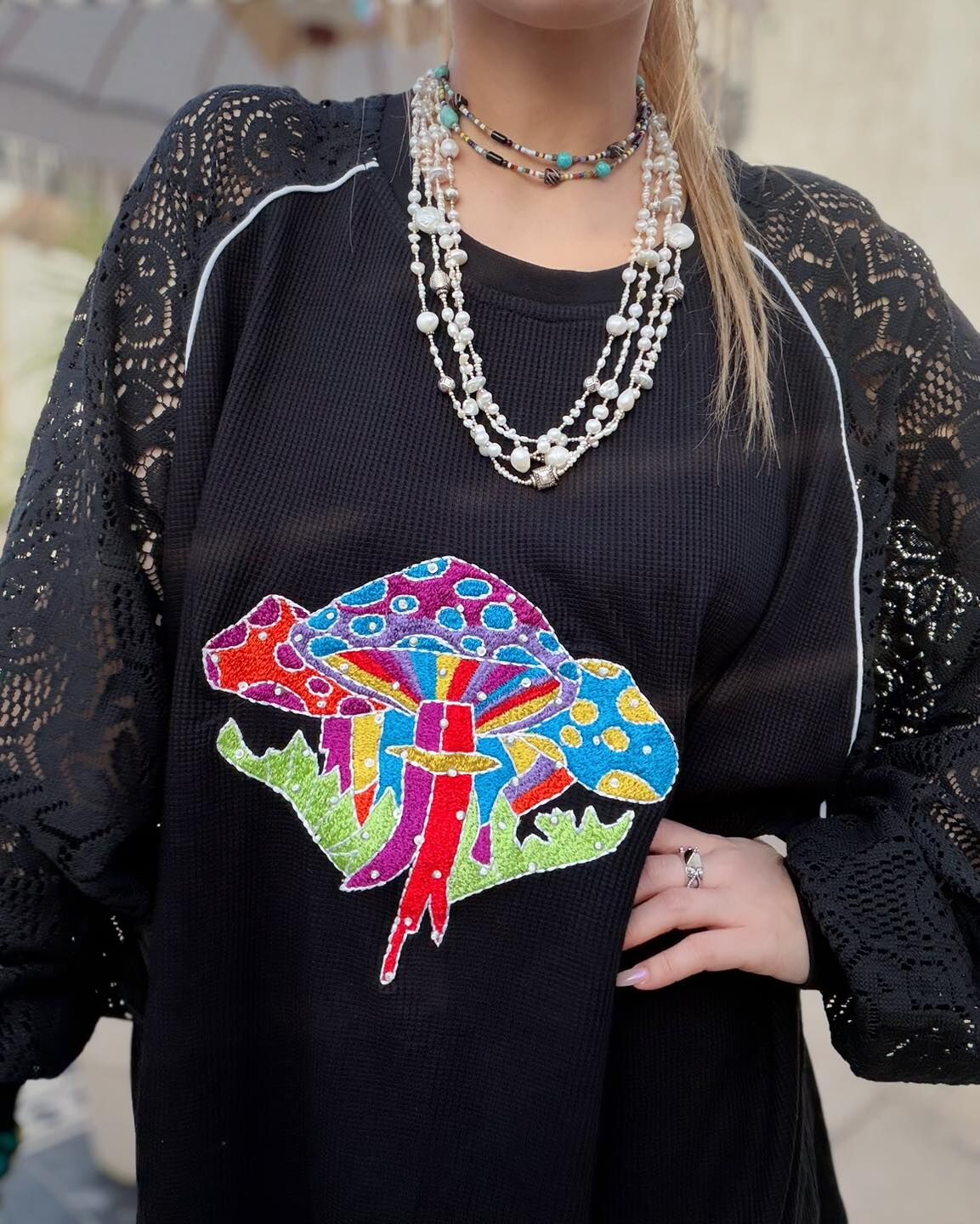 [訂貨] (印度直送 大約3-5星期) Macrame Black top - K163 (1027live)