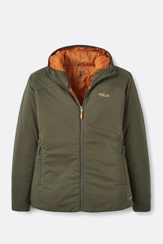Rab Xenair Alpine Light Insulated Jacket 女款輕量防風透氣化纖連帽外套 軍綠 QIP-18-ARM [HappyOutdoor]