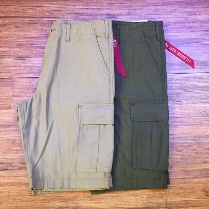 日版 ALPHA Right-on 短褲 口袋褲 軍綠 卡其 TB2009-014