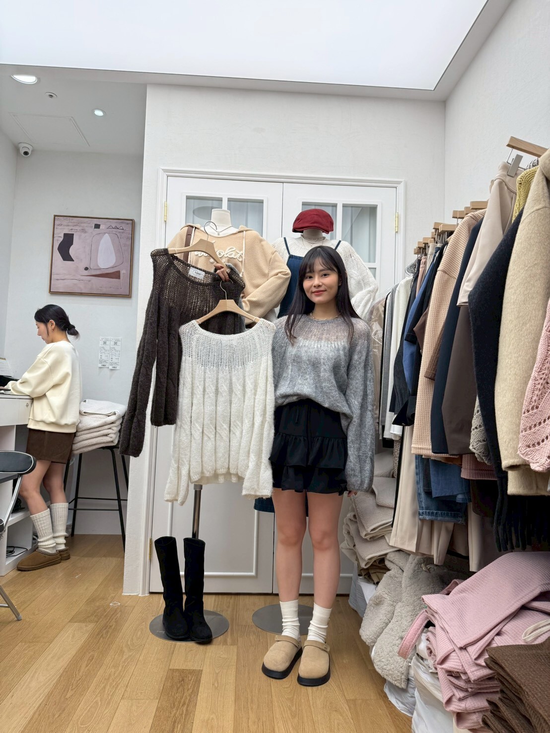 RF5038 扭紋慵懶長袖羊毛針織