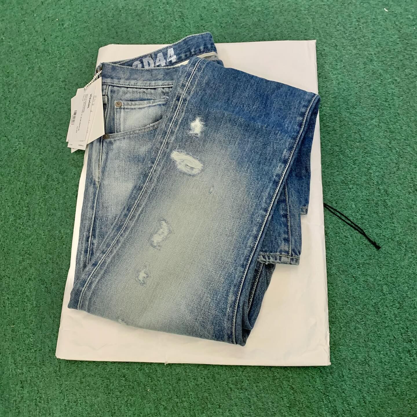 VISVIM 2025 A/W SOCIAL SCULPTURE DMGD-44 JEANS - 01 SLIM CUT