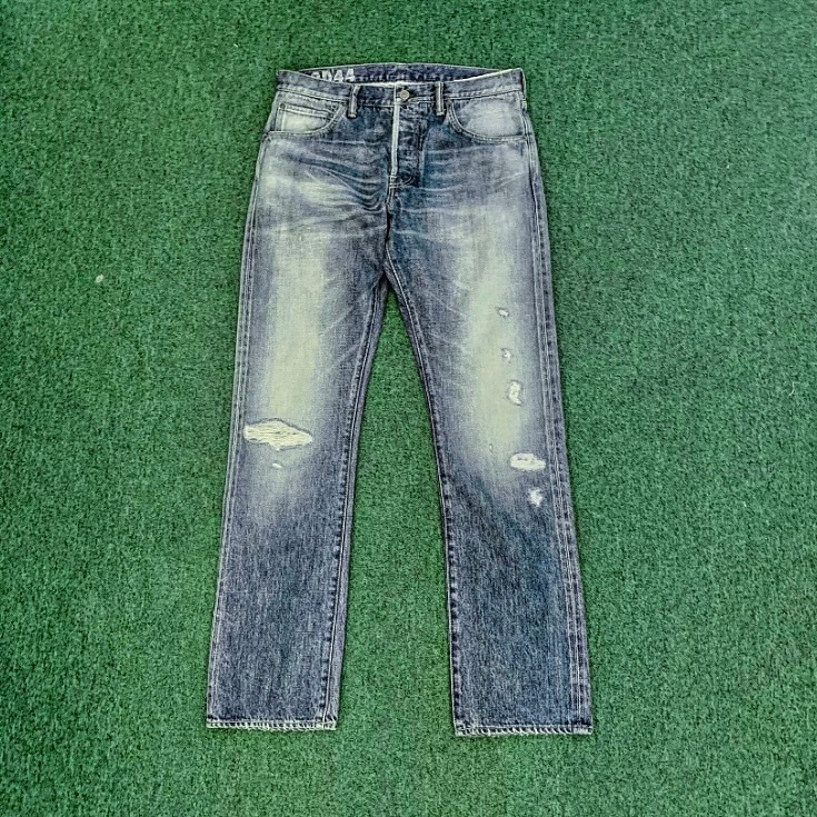 VISVIM 2025 A/W SOCIAL SCULPTURE DMGD-44 JEANS - 01 SLIM CUT