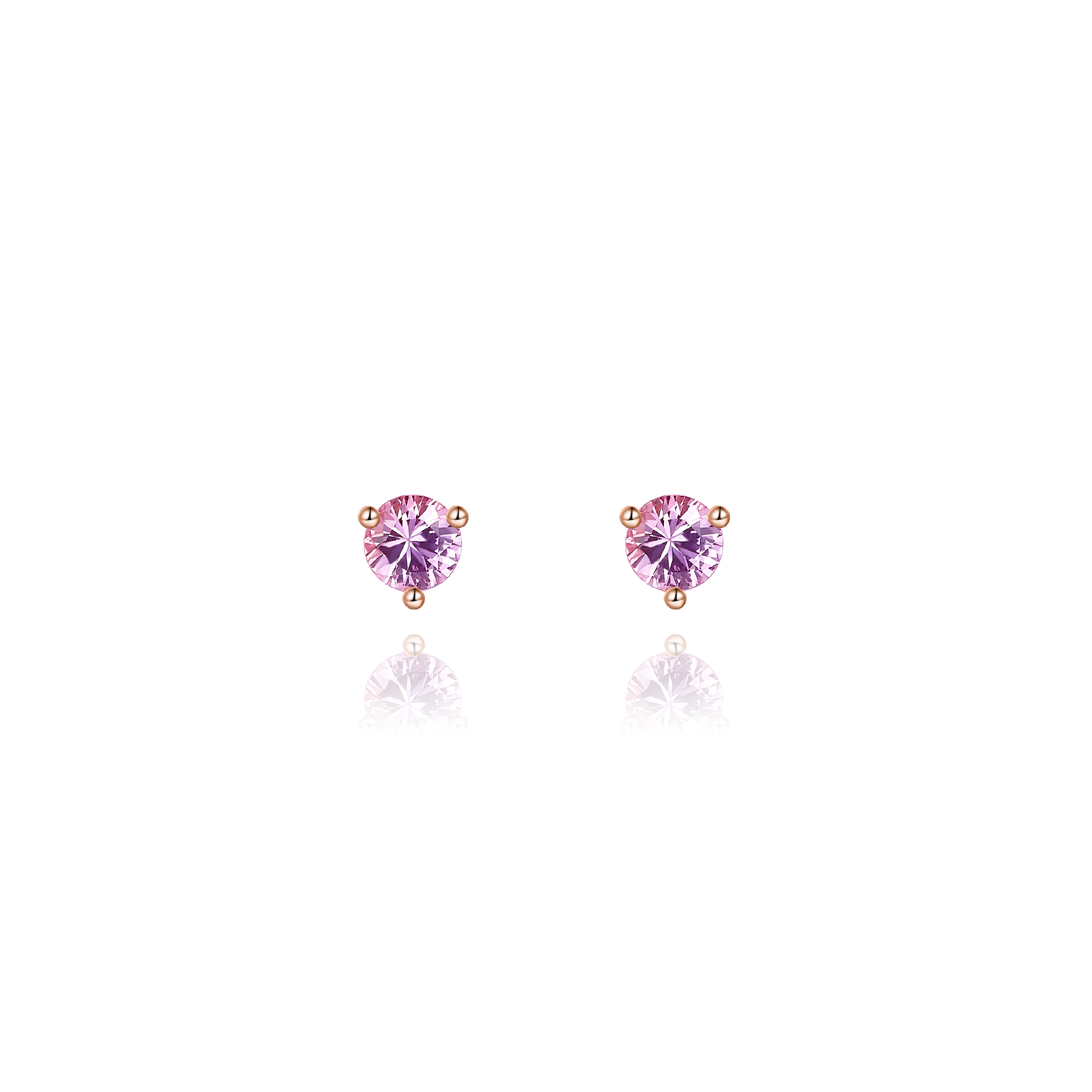 【現貨】Pink Dream 粉紅藍寶石耳環