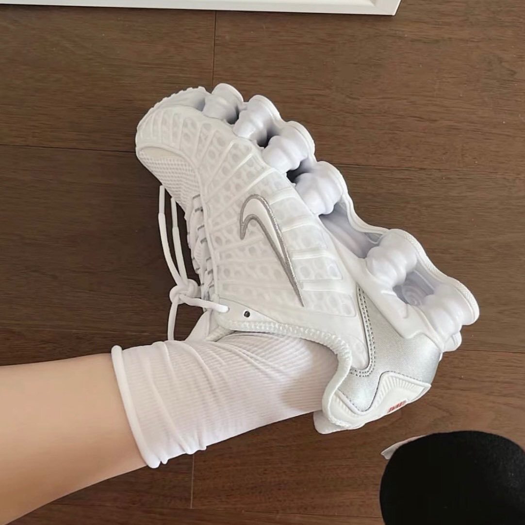 NIKE SHOX TL 白銀 白色 灰色 彈簧鞋 緩震 氣墊 男鞋 AV3595-100 / 預購