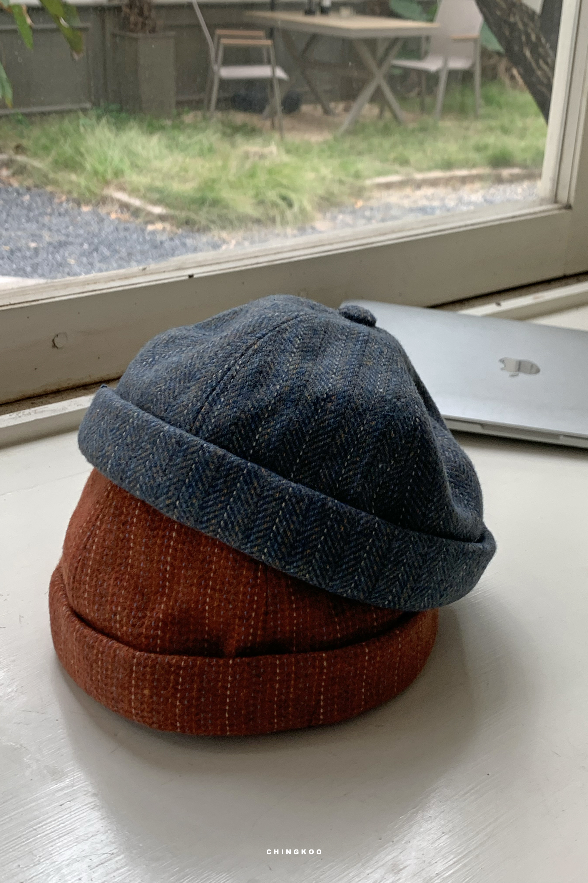 |韓國Korea|復古花紋水兵帽 2色