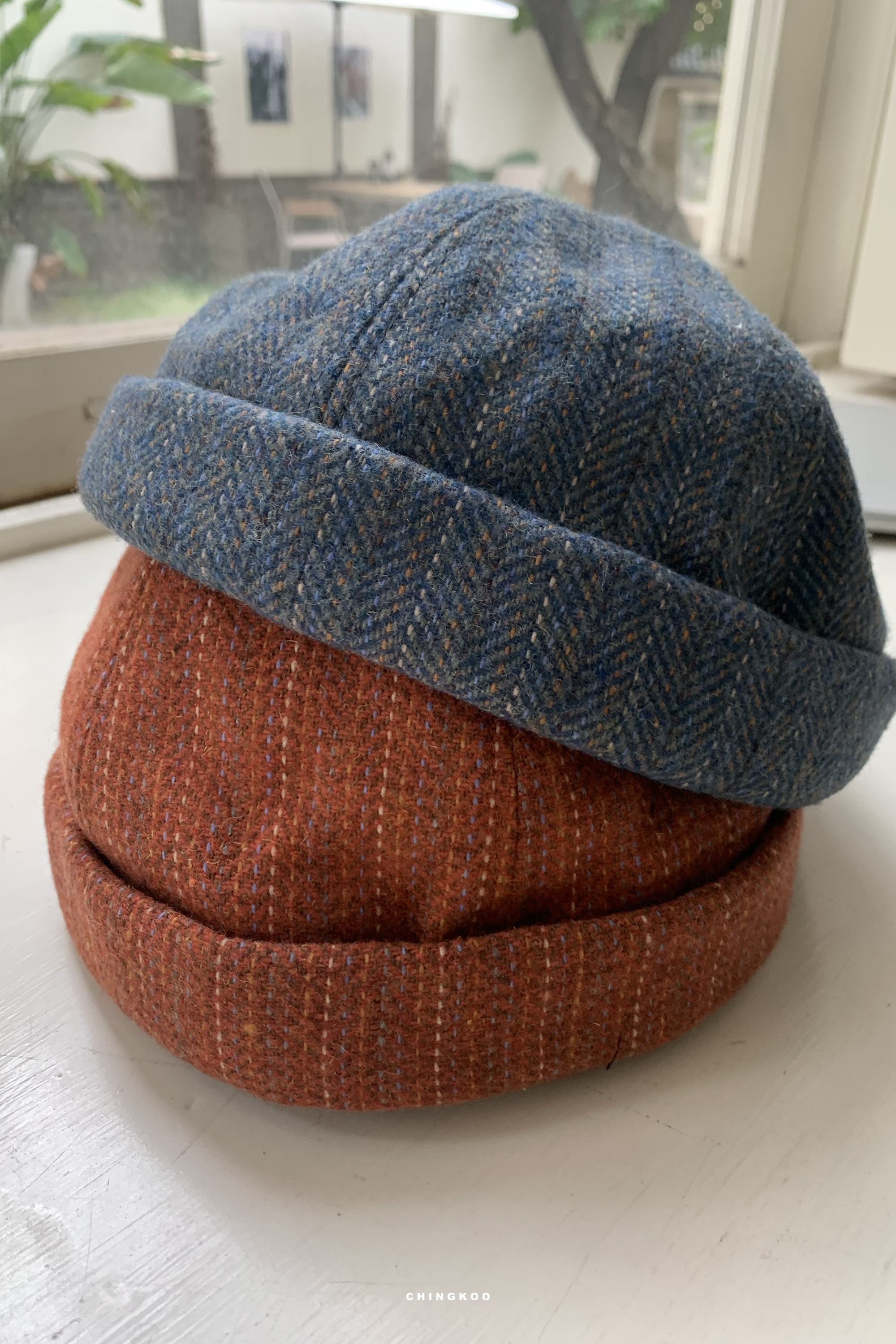 |韓國Korea|復古花紋水兵帽 2色