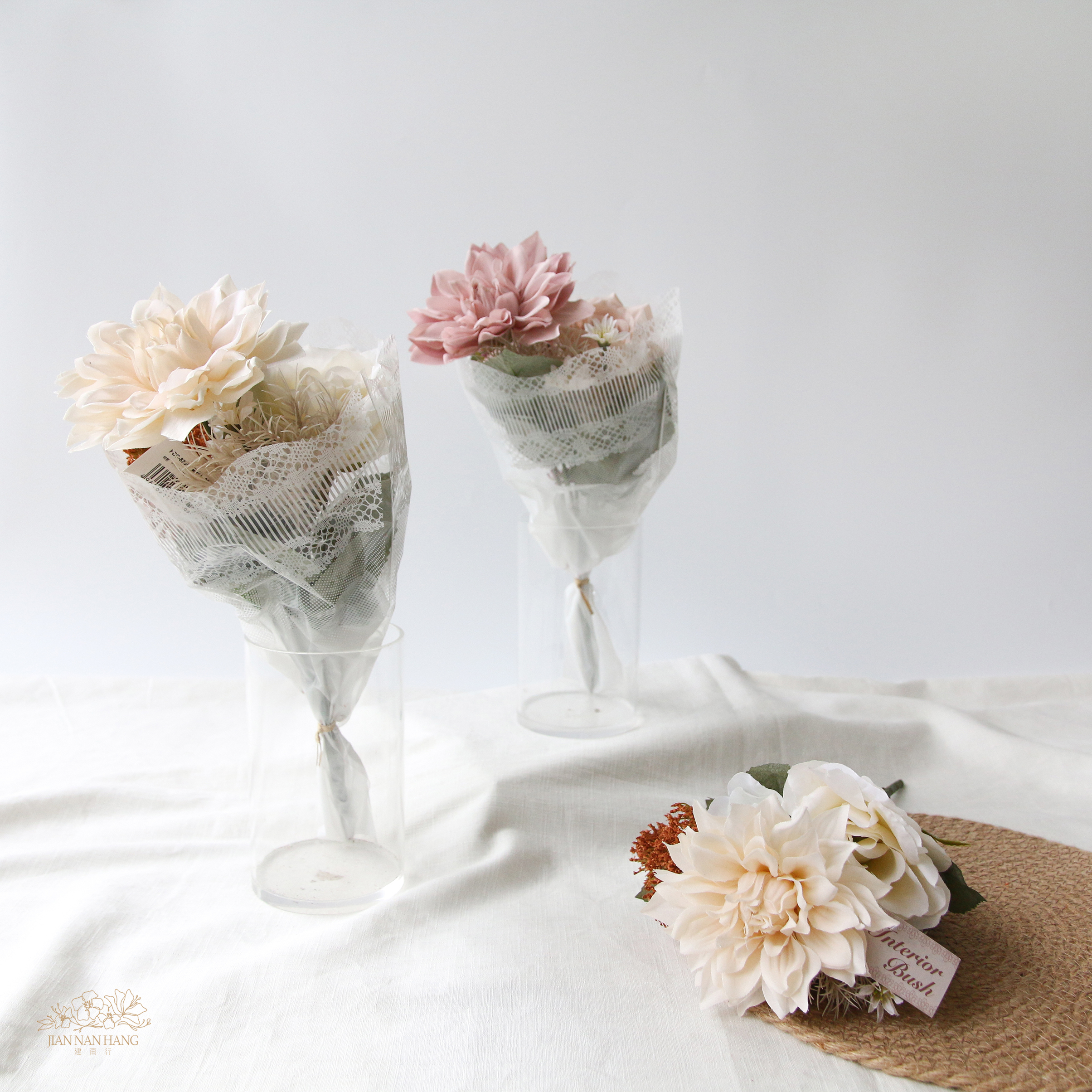 人造花 綜合花灌木 2色