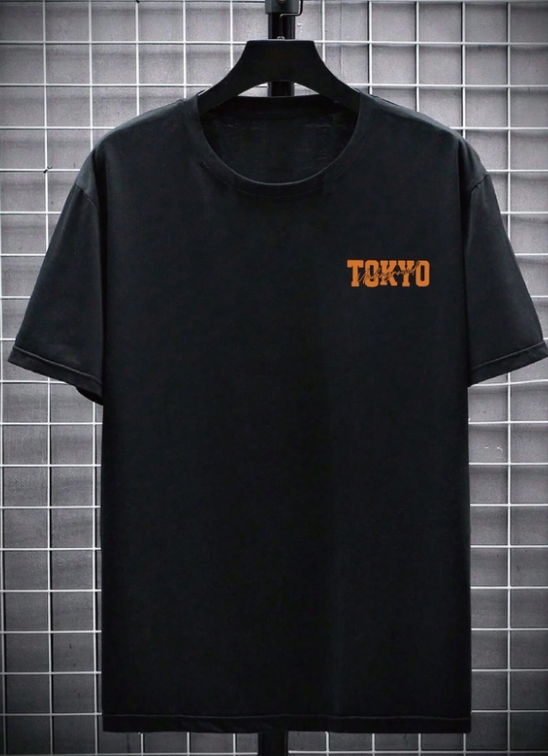 KADMAX大尺碼-大碼男圓領賽車字母印花短袖TEE〈KSMS2615〉