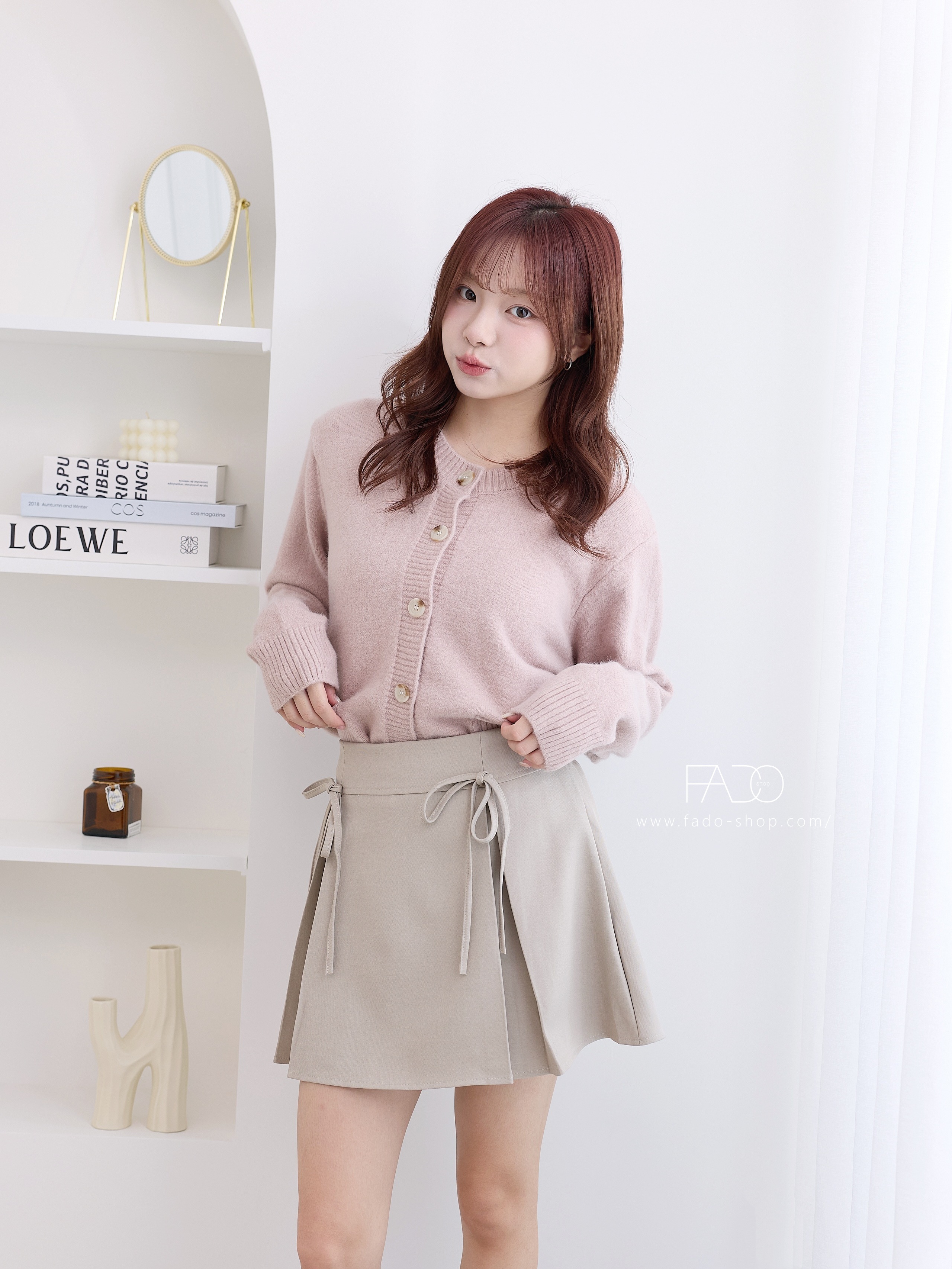 法朵Fado shop｜溫柔系꒷🍰 貝殼釦柔軟針織外套 8124010 六色