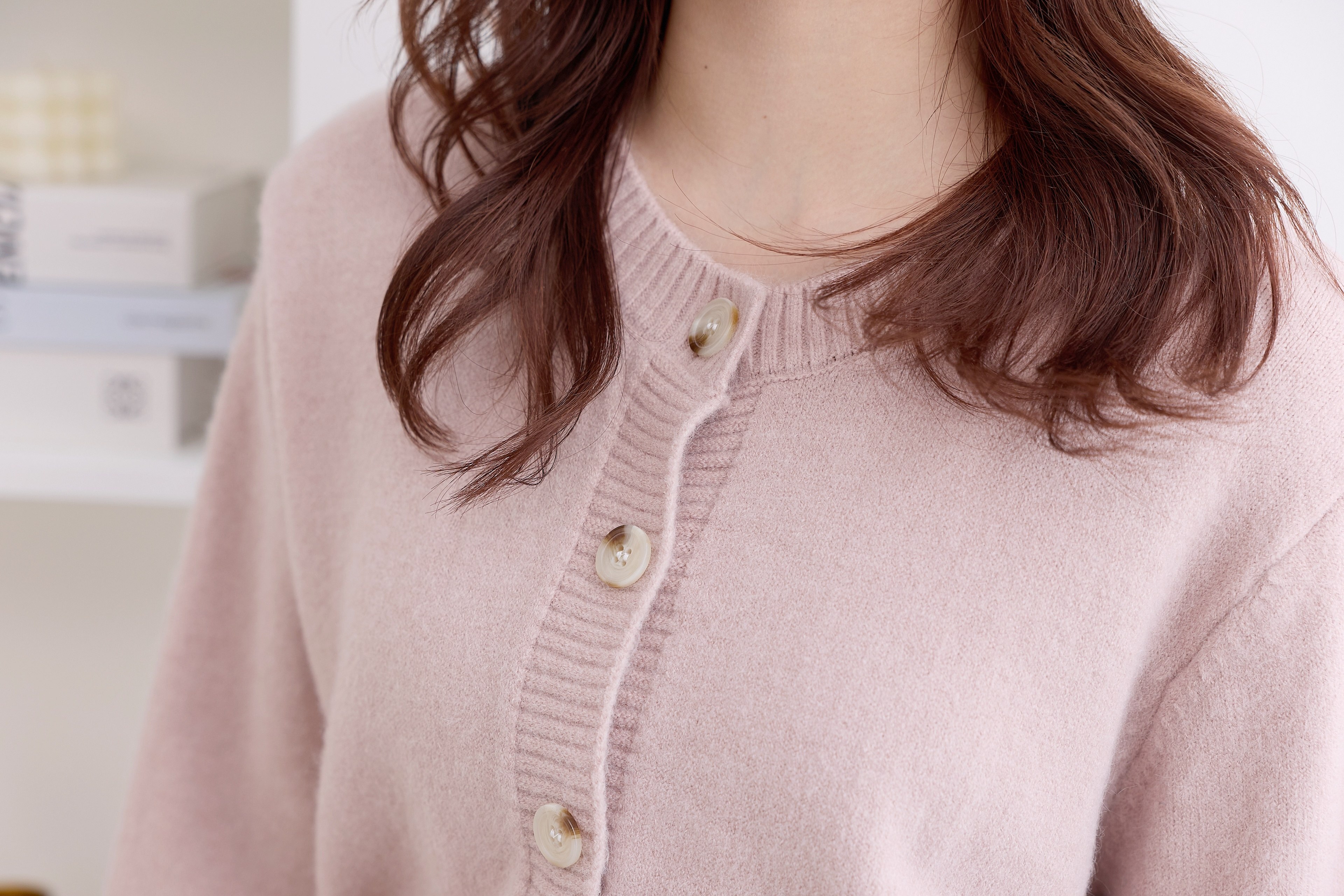 法朵Fado shop｜溫柔系꒷🍰 貝殼釦柔軟針織外套 8124010 六色