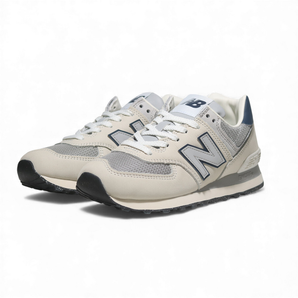 NEW BALANCE 休閒鞋 NB 574 米白藍 經典款 復古鞋 男女 U574SRR