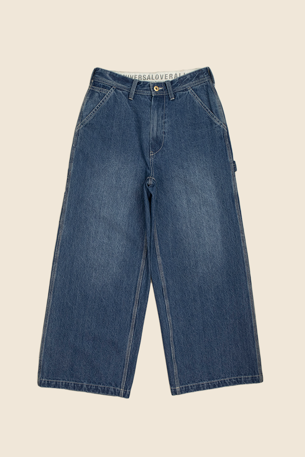 UNIVERSAL OVERALL - STRAIGHT寬版丹寧褲 (藍)