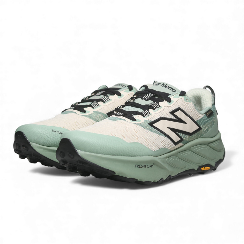 NEW BALANCE 越野鞋 HIERRO V9 GTX 米綠 防水 2E寬楦 黃金大底 男 MTHIGLA9