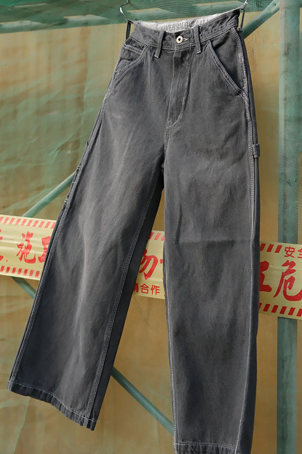 UNIVERSAL OVERALL - STRAIGHT寬版丹寧褲 (經典黑)